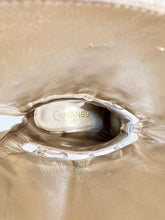 Load image into Gallery viewer, Chanel 16A Runway Gold Metallic Biker Boots EU 39.5 US 9/9.5