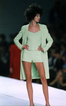 Load image into Gallery viewer, 97P, 1997 Spring Vintage Chanel Boutique Lime Green Jumpsuit Shorts Romper FR 38 US 6/8
