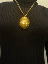 Load image into Gallery viewer, Rare 95A Vintage Chanel Gold Plated Locket Pill Case Necklace