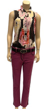 Load image into Gallery viewer, Chanel 11P 2011 Spring Black Floral Silk Chiffon Top Blouse FR 38 US 4/6