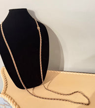 Load image into Gallery viewer, Chanel 12P 2012 Spring Extra Long Brown Chain Link CC Turn Lock Belt Necklace