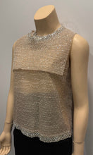 Load image into Gallery viewer, Rare Chanel 14P Runway 2 Piece Swarovski Crystal Blouse FR 36