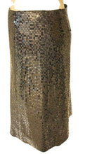 Load image into Gallery viewer, Chanel 02A 2002 Fall Runway black sequin skirt FR 40
