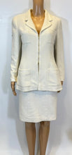 Load image into Gallery viewer, Vintage Chanel 95P Barbie Runway Ivory Patent Trim Skirt Suit FR 42 US 4/6