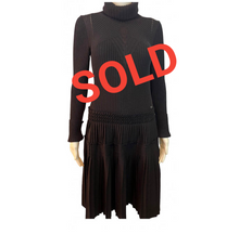 Load image into Gallery viewer, Chanel 08A 2008 Fall Black Turtleneck Sweater Dress FR 40 US 4/6