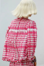 Load image into Gallery viewer, Chanel 14P Runway Pink White Tweed Dress FR 44 US 8/10
