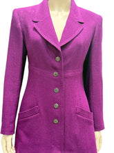 Load image into Gallery viewer, 97A, 1997 Fall Chanel Vintage Merlot Jacket Blazer FR 40 US 4