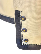 Load image into Gallery viewer, Vintage Chanel 1994 White Black Trim Jacket FR 38/40/42