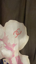 Load image into Gallery viewer, Chanel 11P 2011 Spring Black Floral Silk Chiffon Top Blouse FR 38 US 4/6
