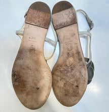 Load image into Gallery viewer, Chanel Beige Summer Camellia Thong Sandals EU 38C US 7.5