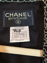 Load image into Gallery viewer, Vintage Chanel 98P, 1998 Spring black white blazer jacket FR 40 US 4/6