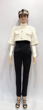 Load image into Gallery viewer, Chanel 13P Runway Black High Waisted Mesh Pants FR 38