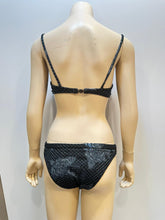 Load image into Gallery viewer, Chanel 17C 2017 Paris-Cuba Blue Metallic and Black Bikini SwimSuit FR 38 US 4/6