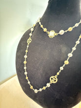 Load image into Gallery viewer, Chanel 16S Long Metal Beaded CC Anchor Necklace