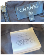 Load image into Gallery viewer, Chanel Textured Black Silver Metallic Skirt Suit FR 42/36 US 6/8