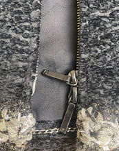Load image into Gallery viewer, Chanel Textured Black Silver Metallic Skirt Suit FR 42/36 US 6/8