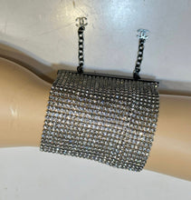 Load image into Gallery viewer, Very Rare Chanel Vintage 98A 1998 Fall 1100 Faceted Crystals Wide Bracelet