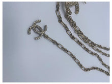 Load image into Gallery viewer, Rare Chanel 09C Light Gold Crystal Alligator Belt Necklace