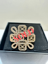Load image into Gallery viewer, Chanel 17S 2017 Square Crystal Cocktail Ring Size 6 1/4 hi
