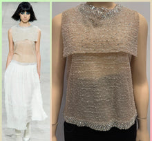 Load image into Gallery viewer, Rare Chanel 14P Runway 2 Piece Swarovski Crystal Blouse FR 36