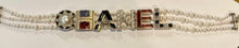 Load image into Gallery viewer, Exquisite New Unworn Chanel 19A 2019 Fall Paris-Egypt Métiers D’ Art Runway CHANEL Letters Pearl Necklace