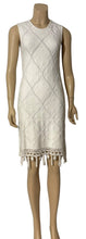 Load image into Gallery viewer, Chanel White 05P 2005 Spring Summer Woven Crochet Dress US 2/4