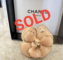 Load image into Gallery viewer, Chanel 08P 2008 Spring Pink Enamel Camellia Ring Size 6.5