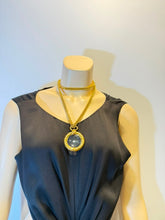 Load image into Gallery viewer, Vintage CHANEL 1980s Quilted Gold Tone Metal Magnifier Long Necklace