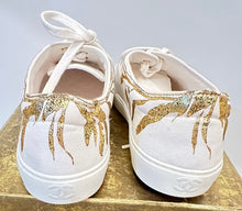 Load image into Gallery viewer, New Unworn Chanel 18C Paris Greece White Gold Tennis Shoes EU 39.5 US 10.5
