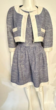 Load image into Gallery viewer, Chanel 13P Runway Blue White Dress Matching Bolero Jacket FR 40/42 US 4/6
