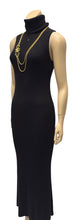 Load image into Gallery viewer, NWT 99A 1999 Fall Vintage Chanel black maxi turtleneck sweater dress FR 40 US 4/6