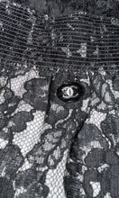 Load image into Gallery viewer, Chanel 14C Runway Black Lace Shorts &amp; Blouse Set FR 42 US 6/8