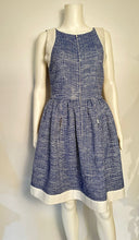 Load image into Gallery viewer, Chanel 13P Runway Blue White Dress Matching Bolero Jacket FR 40/42 US 4/6