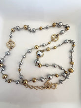 Load image into Gallery viewer, Chanel 16S Long Metal Beaded CC Anchor Necklace