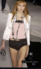 Load image into Gallery viewer, Chanel 03P, 2003 Spring extra long black buttons wrap around belt sz 80/32