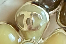 Load image into Gallery viewer, Chanel 10P 2010 Spring Camellia Flower Cluster Pierced Earrings