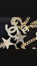 Load image into Gallery viewer, Rare Chanel 08P 2008 Spring Runway Stars Moon Gold Crystals Belt/Necklace