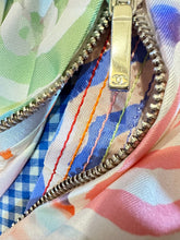 Load image into Gallery viewer, Chanel 19P 2019 Spring Runway Umbrella Motif Silk Multicolor Pleated Skirt FR 42 US 6