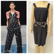 Load image into Gallery viewer, Rare Chanel 08P 2008 Spring Runway Stars Moon Gold Crystals Belt/Necklace