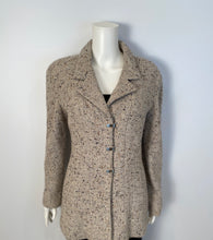 Load image into Gallery viewer, Chanel vintage 99A, 1999 Fall Brown Tweed Long Jacket subtle sparkle FR 40 US 6/8