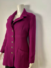 Load image into Gallery viewer, 97A 1997 Fall Chanel Vintage Merlot jacket blazer FR 42 US 4/6, Looks perfect, but it&#39;s not
