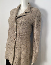 Load image into Gallery viewer, Chanel vintage 99A, 1999 Fall Brown Tweed Long Jacket subtle sparkle FR 40 US 6/8