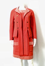 Load image into Gallery viewer, Chanel 08C Resort Cruise Coral Fringe Dress Jacket Tweed Sequin Set FR 42 US 8/10