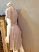 Load image into Gallery viewer, Chanel 07A 2007 Fall Autumn short sleeve blush beige dress FR 38 US 4