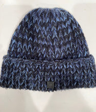 Load image into Gallery viewer, Chanel Blue Cashmere Knit Beanie Winter Cap Hat Size Small
