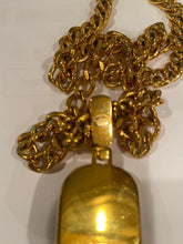 Load image into Gallery viewer, 97P 1997 Spring Vintage Chanel CC turnlock red Gripoix stone pendant necklace
