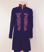 Load image into Gallery viewer, Rare Hard to Find Chanel 15A 2015 Pre-Fall Paris-Salzburg Navy Red Coat FR 40 US 4/6