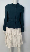 Load image into Gallery viewer, Vintage Chanel 98A, 1998 Fall Dark Green Short Jacket with matching belt FR 38