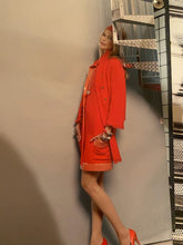 Load image into Gallery viewer, Chanel 08C Resort Cruise Coral Fringe Dress Jacket Tweed Sequin Set FR 42 US 8/10