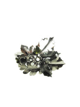 Load image into Gallery viewer, Rare Chanel 05A 2005 Fall Cuff Bracelet Gunmetal with Leaves and Opalescent Stones